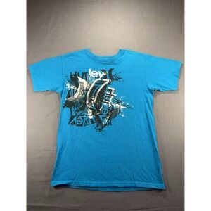 Hurley Graphic Print T Shirt Mens S Y2k Skater Grunge